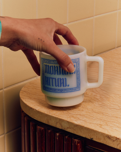 Morning Ritual | Olde Milk Japanese Glass Mug