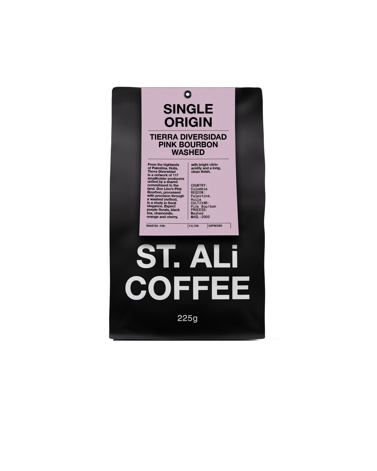 COLOMBIA | TIERRA DIVERSIDAD PINK BOURBON WASHED